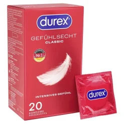 durex® Gefühlsecht Classic Kondome, 20 St