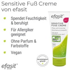 Efasit Sensitive Fußcreme, 75 ml