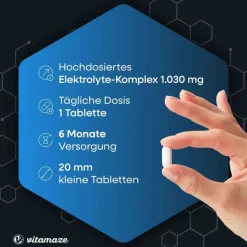 Elektrolyte Komplex Tabletten mit Magnesium vegan, 180 St