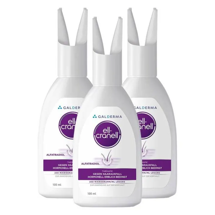 Ell-Cranell bei hormonell-erblich bedingtem Haarausfall, 3X100 ml