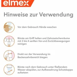 Elmex Interdentalbürsten Iso Größe 3 0,6 mm blau, 8 St