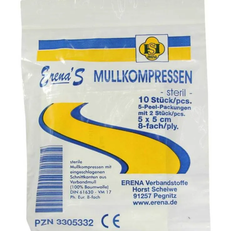 Erena Steril Mullkompresse 5x5cm, 5X2 St