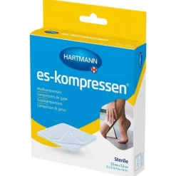 es-kompressen® Mullkompressen 7,5 cm x 7,5 cm steril, 5X2 St