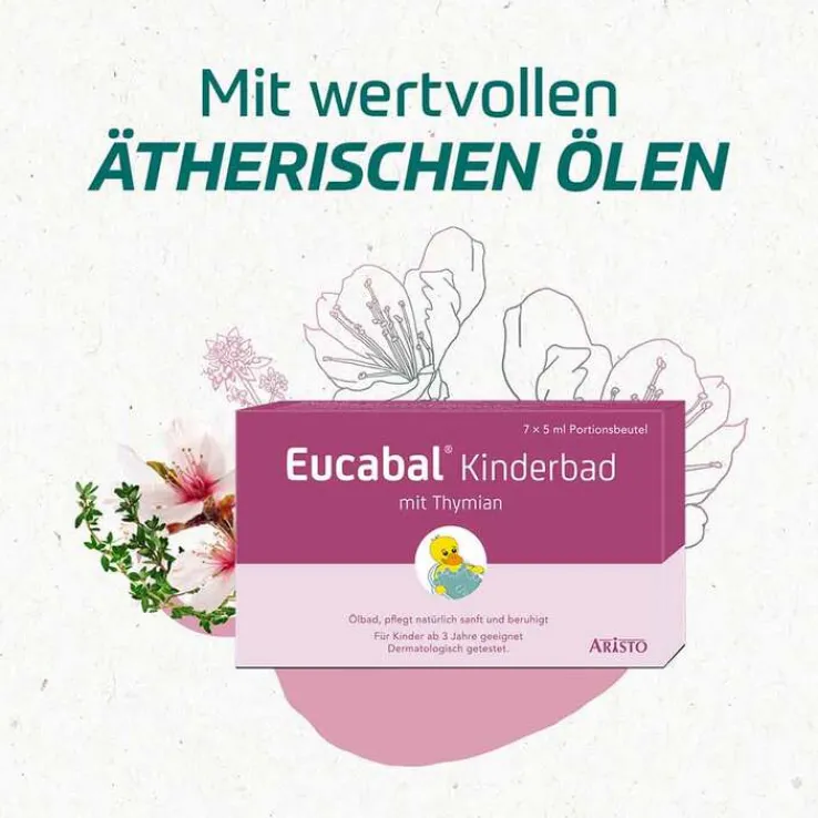 Eucabal Kinderbad mit Thymian, 7X5 ml