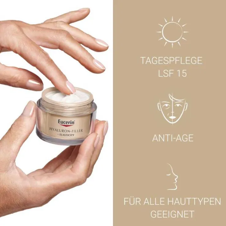 Eucerin Anti-Age Elasticity + Filler Tagescreme mit LSF 15, 50 ml