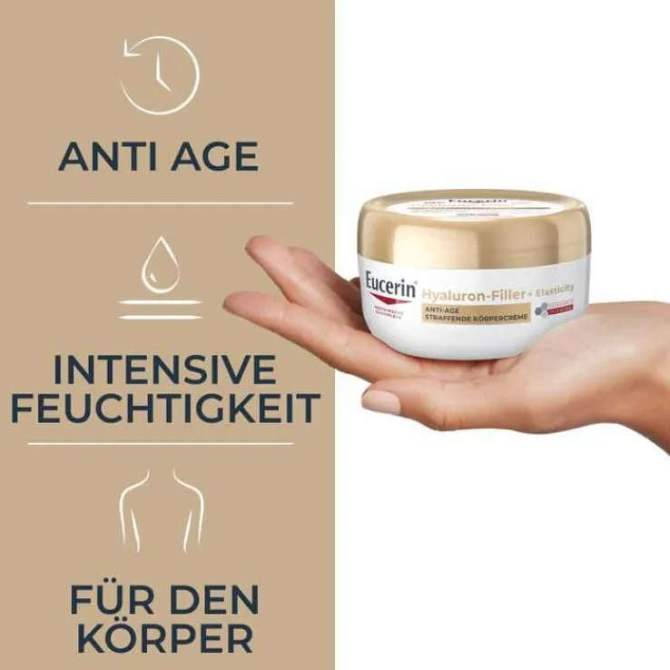 Eucerin Hyaluron-Filler + Elasticity Körpercreme, 200 ml