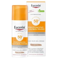 Eucerin Sun CC Gel-Creme getönt mittel LSF 50 + , 50 ml