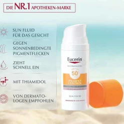 Eucerin Sun Fluid Pigment Control LSF 50 + , 50 ml