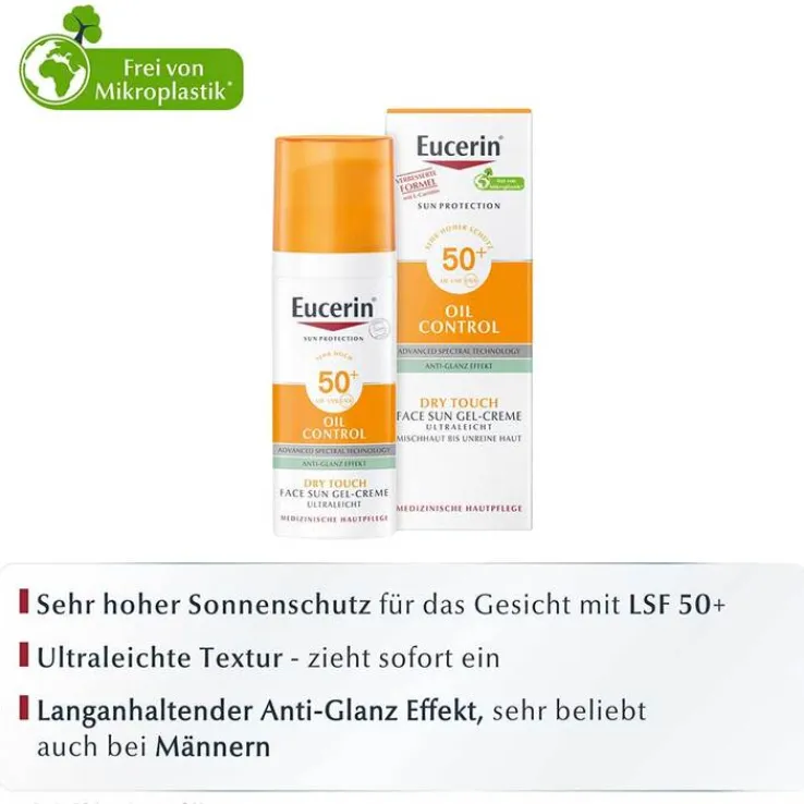Eucerin Sun Gel-Creme Oil Control LSF 50+, 50 ml