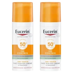 Eucerin Sun Gel-Creme Oil Control LSF 50+, 2x50 ml