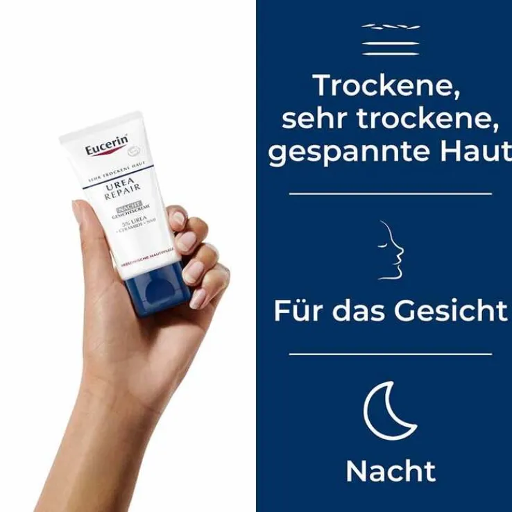 Eucerin Urearepair Gesichtscreme 5% Nacht, 50 ml