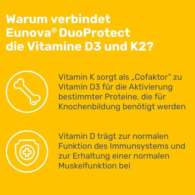 Eunova Duoprotect D3 + K2 1000 I.E. / 50 µg Tropfen, 11.5 ml