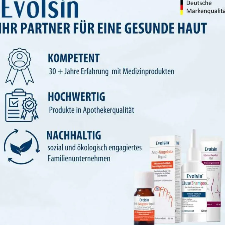 Evolsin Läuseshampoo mit Läusekamm, 120 ml