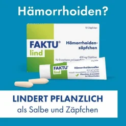 FAKTU lind Hämorrhoidensalbe mit Hamamelis, 50 g