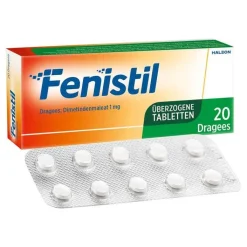 Fenistil Dragees, Dimetindenmaleat 1 mg/Tablette, Antiallergikum, 20 St