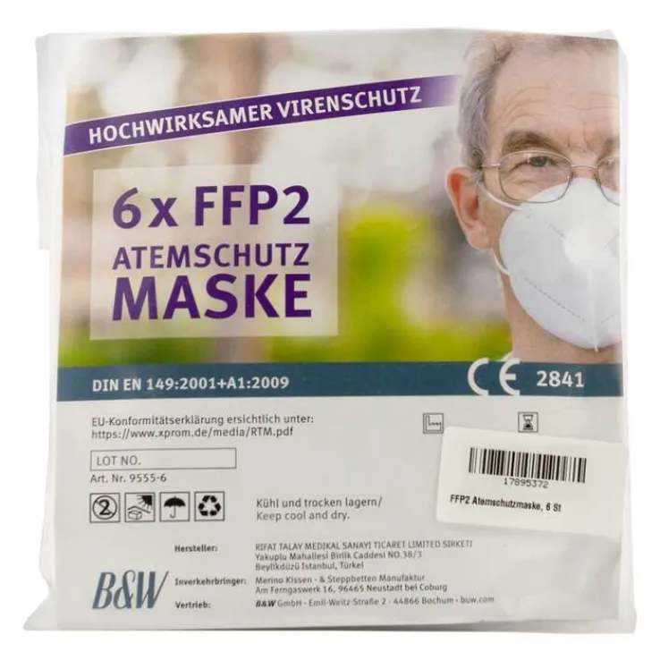 FFP2 Atemschutzmaske, 6 St