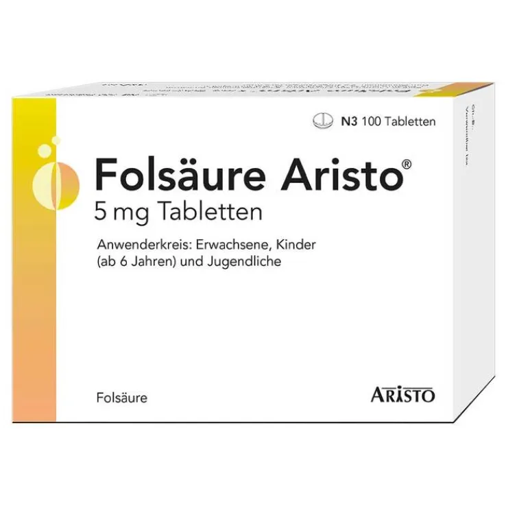 Folsäure Aristo 5 mg Tabletten, 100 St