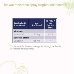 For You melatonin spray, 30 ml