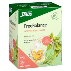 Freebalance Gerstengras-Birke Tee Bio Salus Fbeutel , 40 St