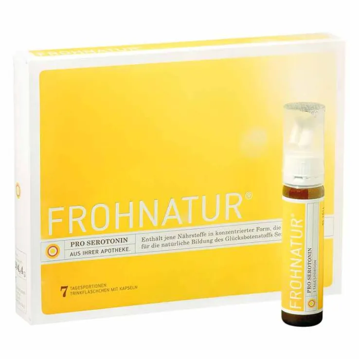 Frohnatur Pro Serotonin Trinkfläschchen mit Kapseln, 7 St
