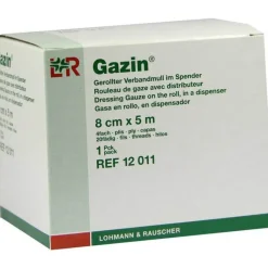 Gazin Verbandmull 8cmx5m 4fach gerollt, 1 St