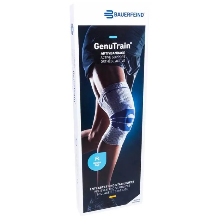 Genutrain Kniebandage Größe 1 schwarz, 1 St