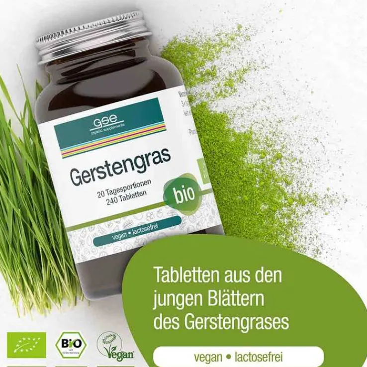 Gerstengras 500 mg Bio Tabletten, 240 St