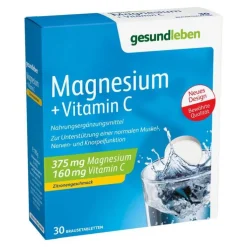 Gesund Leben Magnesium + Vitamin C Brausetabletten, 3X10 St