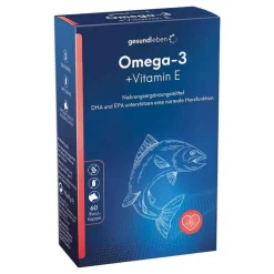 Gesund Leben Omega-3 1.000 mg Kapseln + Vitamin E, 60 St