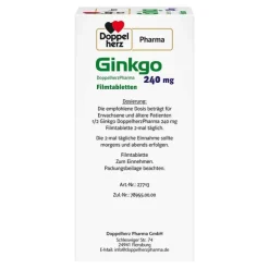 Ginkgo DoppelherzPharma 240 mg Filmtabletten, 120 St