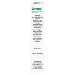 Ginkgo DoppelherzPharma 120 mg Filmtabletten, 30 St