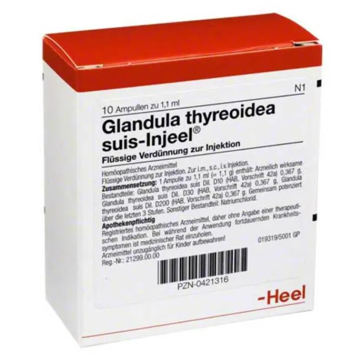 Glandula Thyreoidea suis Injeel Ampullen, 10 St