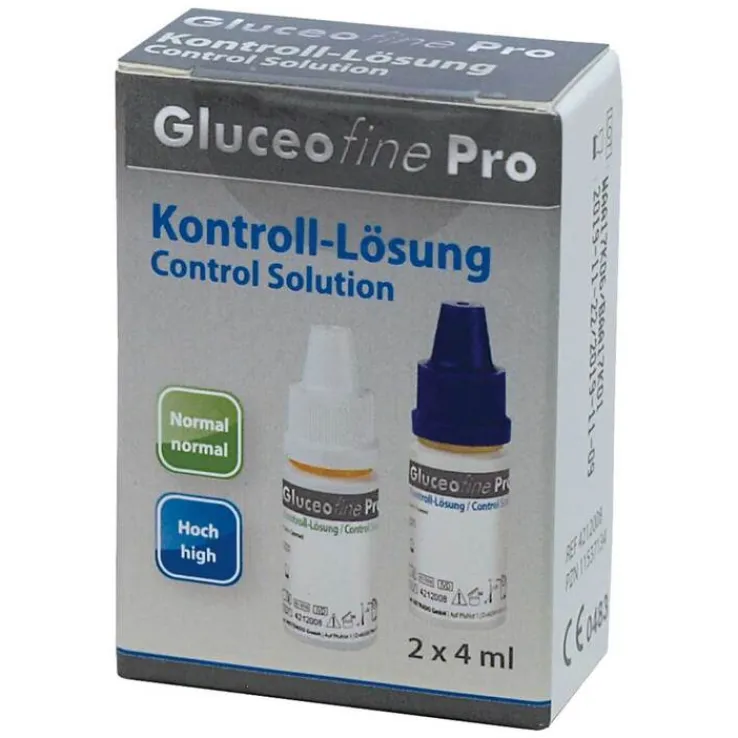 Gluceofine Pro Kontroll-Lösung, 2X4 ml