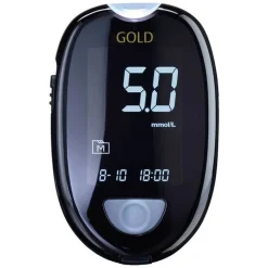 Gluco Check Gold Blutzuckermessgerät Set mmol / l, 1 St