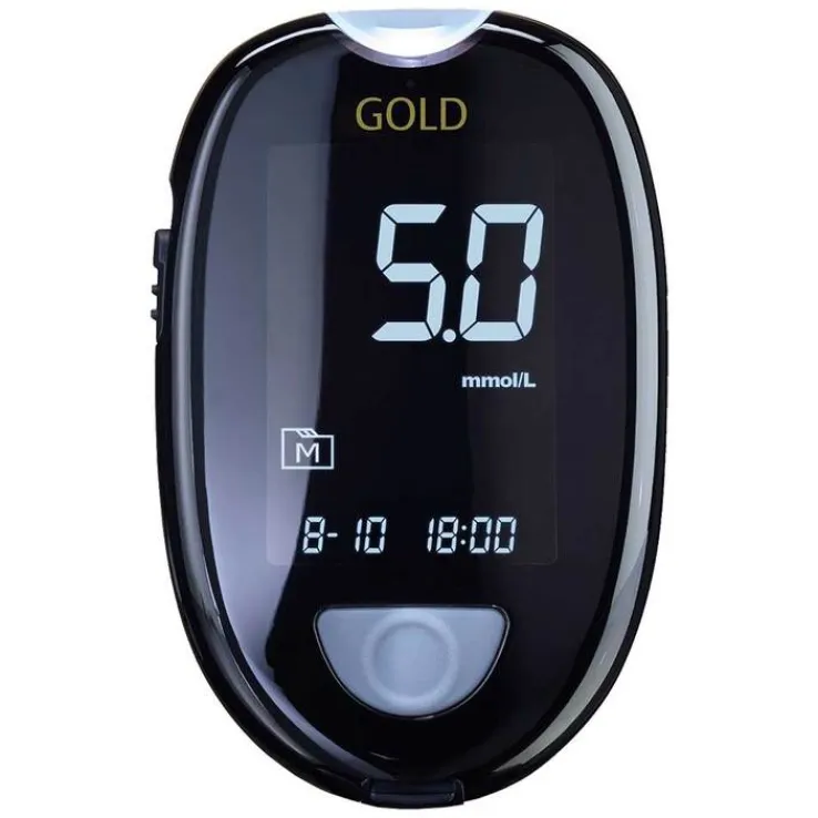 Gluco Check Gold Blutzuckermessgerät Set mmol / l, 1 St