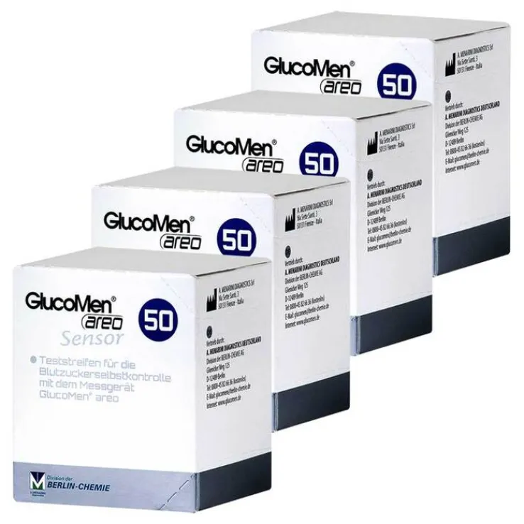 GlucoMen areo Sensor Teststreifen , 4x50 St