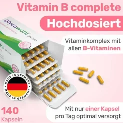 Glycowohl Vitamin B complete + Inositol + Cholin Kapseln , 140 St