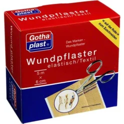 Gothaplast Wundpflaster elast 6 cm x 5 m Rolle, 1 St