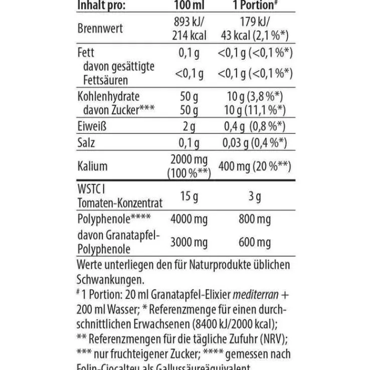 Granatapfel Elixier mediterran Dr. Jacob`s, 500 ml