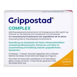 Grippostad COMPLEX mit Orangengeschmack, 10 St