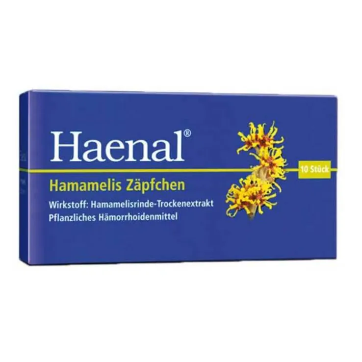 Haenal Hamamelis Zäpfchen, 10 St