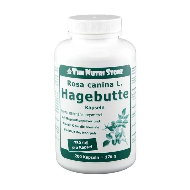 Hagebutte 750 mg Rosa canina L. Kapseln, 200 St