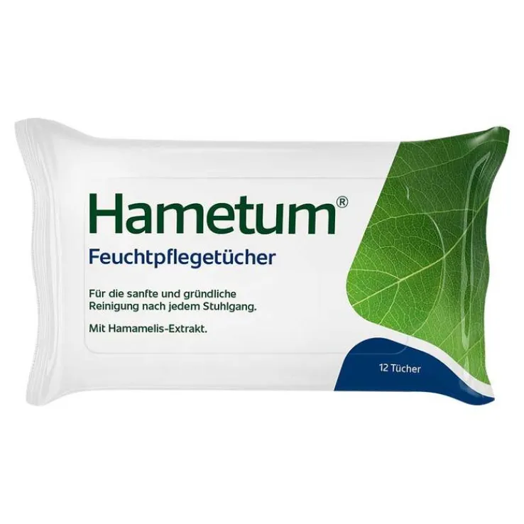 Hametum Feuchtpflegetücher mit Hamamelis, 12 St