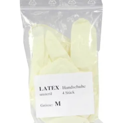 Handschuhe Einmal Latex unsteril mittel, 4 St