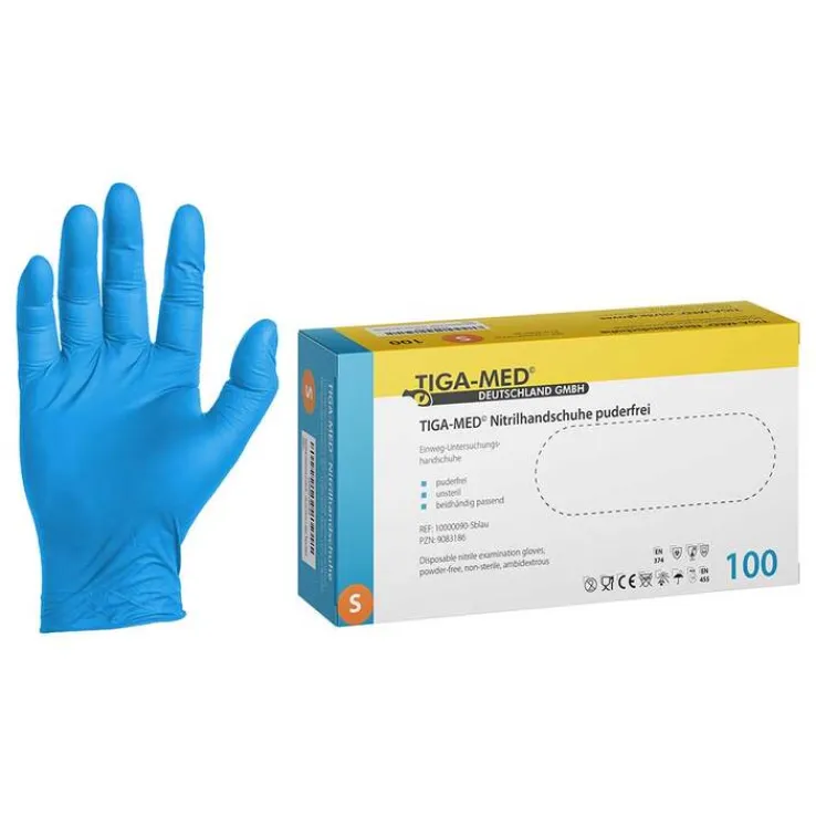 Handschuhe Einweg Nitril puderfrei Größe S, 100 St