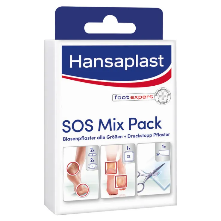 Hansaplast Blasenpflaster SOS Mix Pack, 6 St