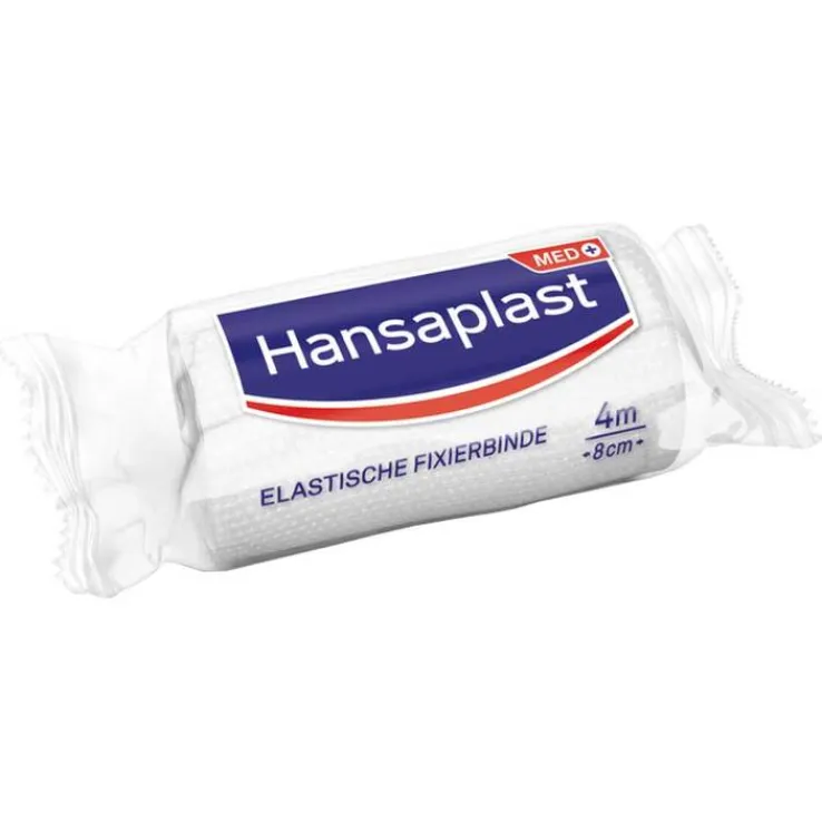 Hansaplast elastische Fixierbinde gekreppt 8 cmx4 m, 1 St