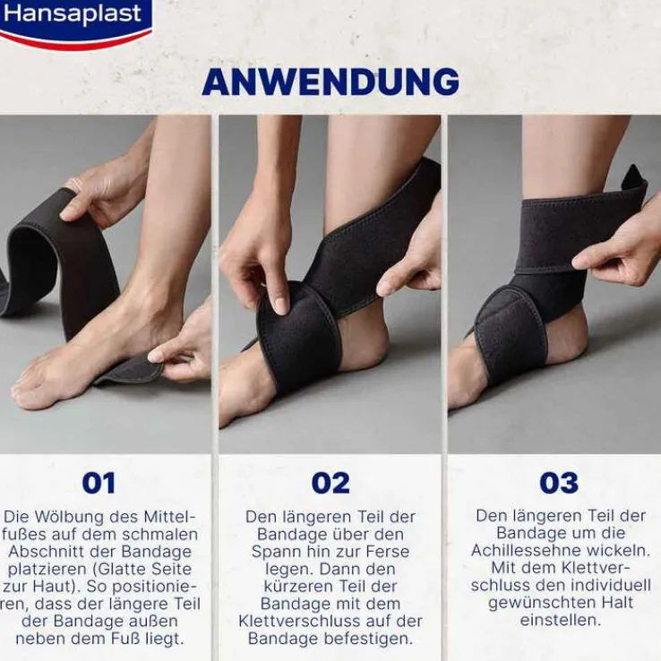 Hansaplast Fußgelenk-Bandage verstellbar, 1 St