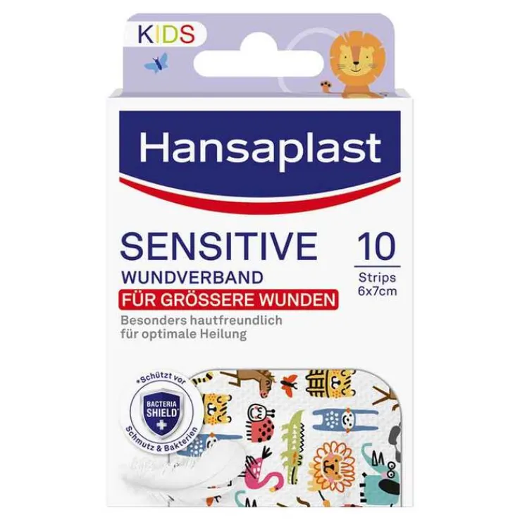 Hansaplast Kids Pflasterstrips sensitive 6x7 cm, 10 St