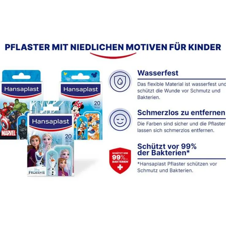 Hansaplast Kinder Pflasterstrips Frozen, 20 St